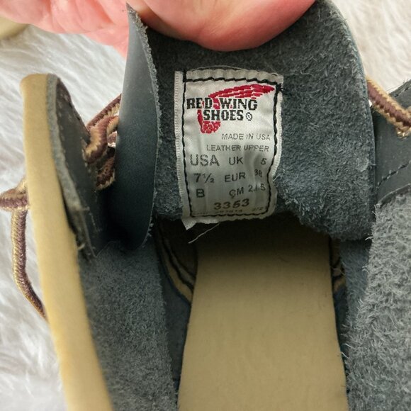 Red Wing Heritage Classic Moc Short Boot in Indigo Legacy Leather 7.5B - Picture 9 of 10